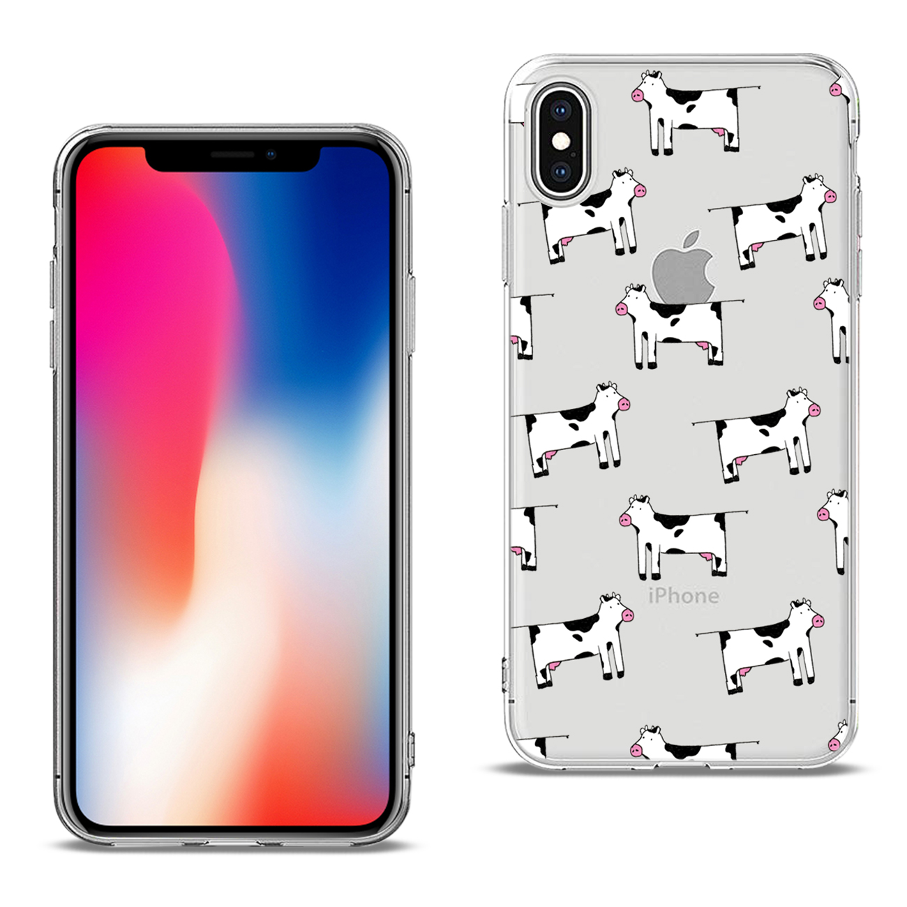 iPhone x case cover-DTPU091-IPHONEXCWBL-1